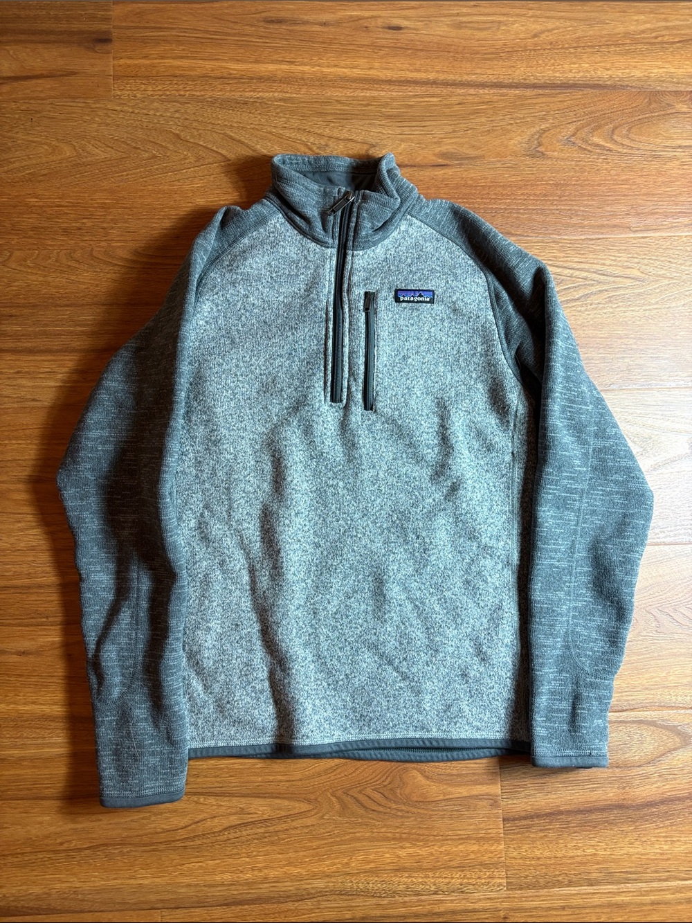 Patagonia Men's two tone Heather two tone Gray Quarter-Zip Fleece Pullover